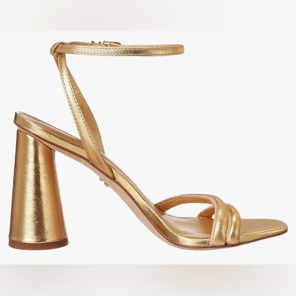 Sam Edelman Dark Gold Leather Sandals Kia - Picture 2 of 8